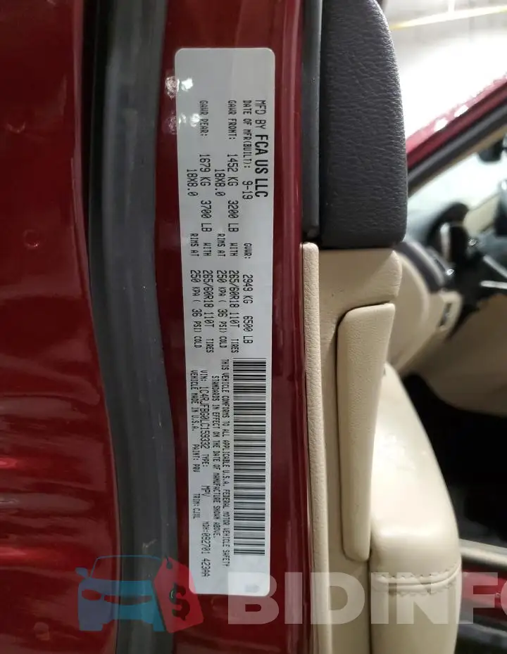 1C4RJFBG0LC159332 Photo# 14