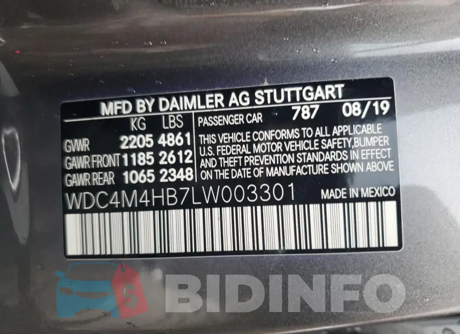 WDC4M4HB7LW003301 Photo# 13