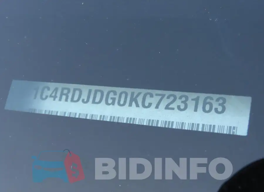 1C4RDJDG0KC723163 Photo# 10