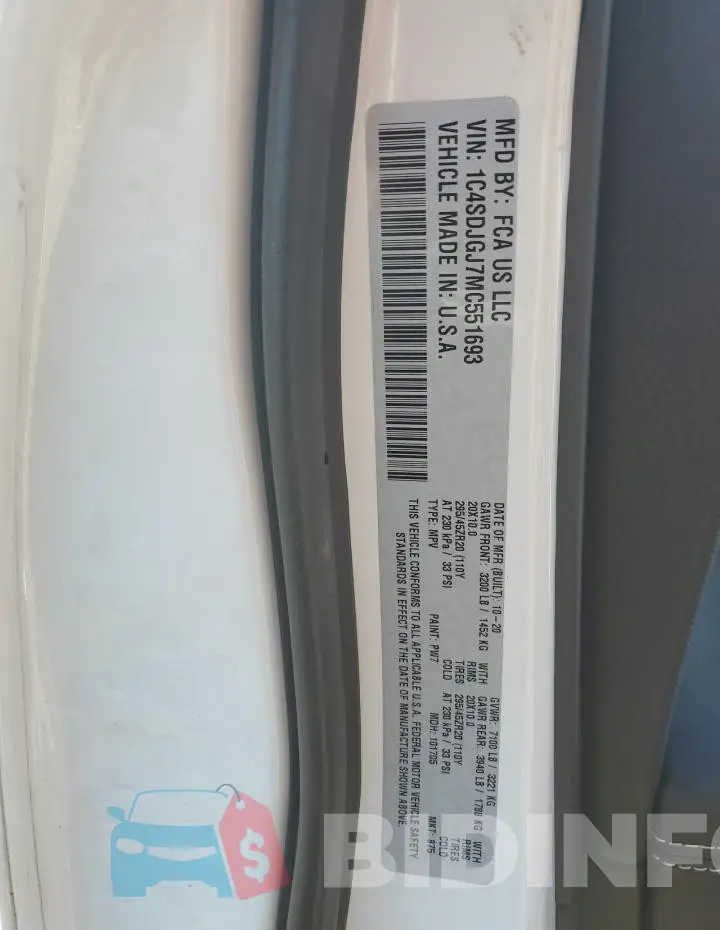 1C4SDJGJ7MC551693 Photo# 13