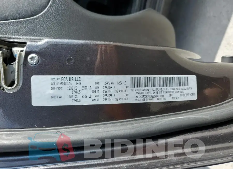 2C4RDGEG6KR631080 Photo# 13