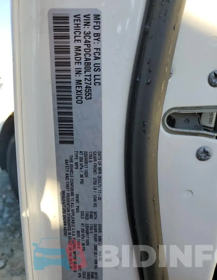 3C4PDCAB0LT274553 Photo# 13
