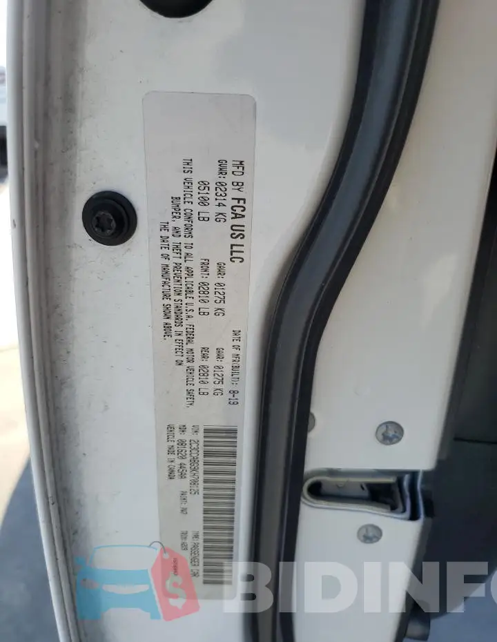 2C3CCABG9KH708125 Photo# 12