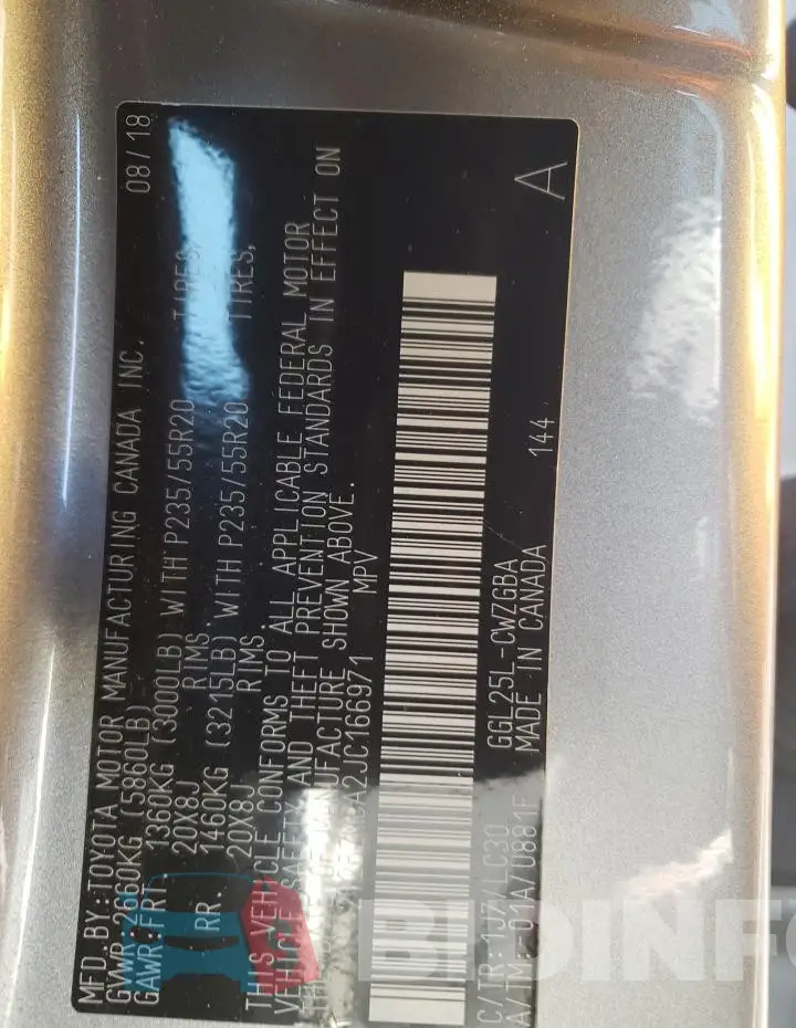 2T2BZMCA2JC166971 Photo# 12