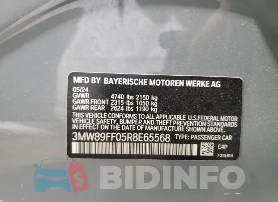 3MW89FF05R8E65568 Photo# 13