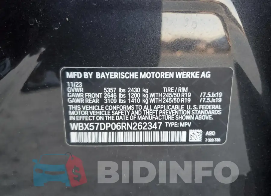 WBX57DP06RN262347 Photo# 12