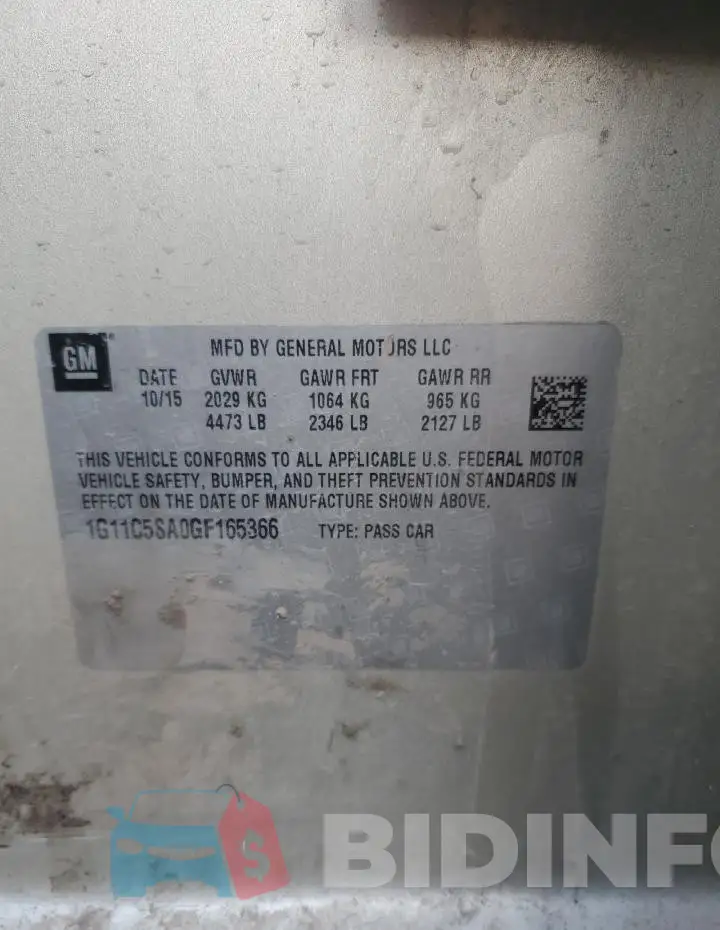 1G11C5SA0GF165366 Photo# 12