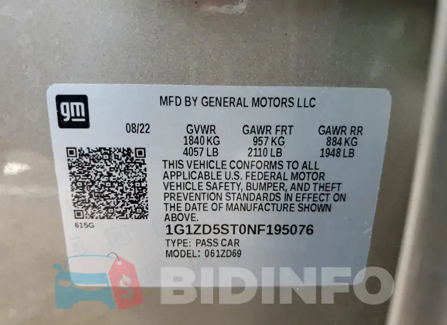 1G1ZD5ST0NF195076 Photo# 13