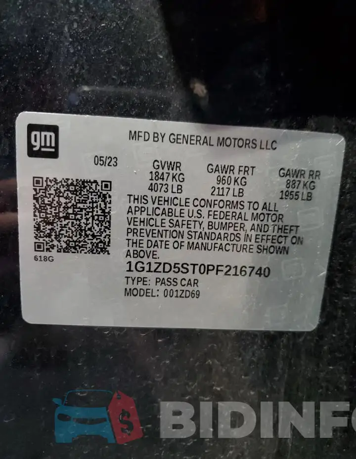 1G1ZD5ST0PF216740 Photo# 13