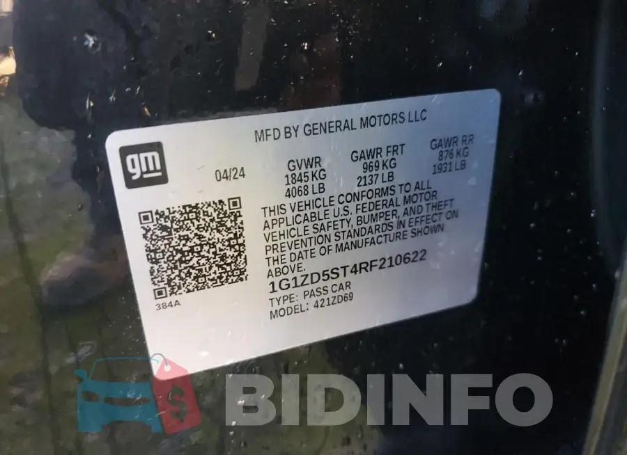 1G1ZD5ST4RF210622 Photo# 12