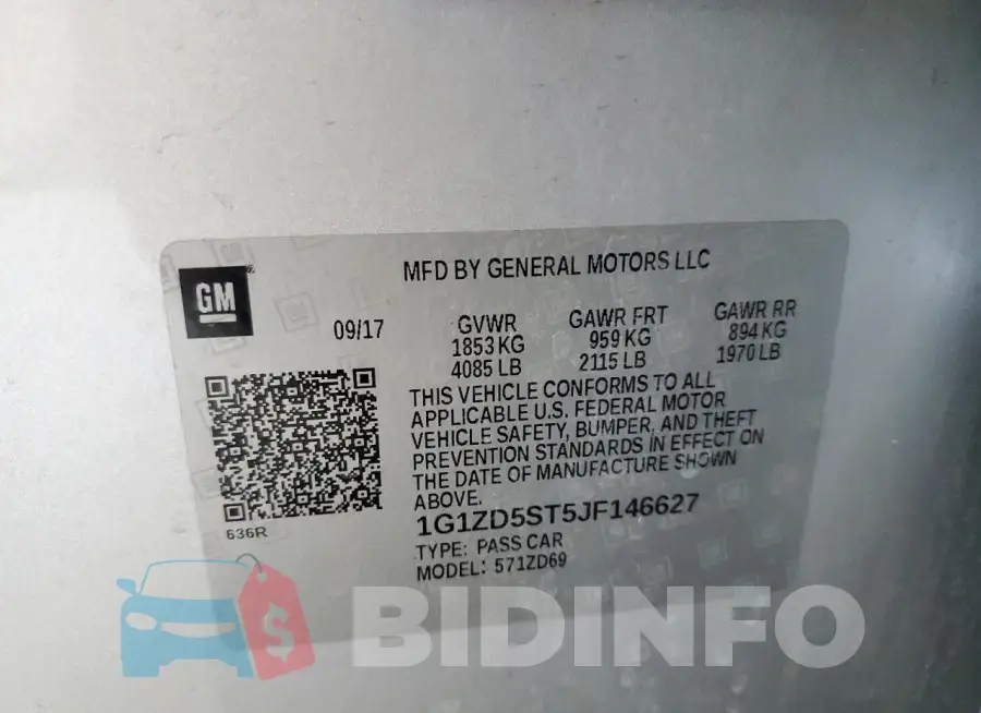 1G1ZD5ST5JF146627 Photo# 12