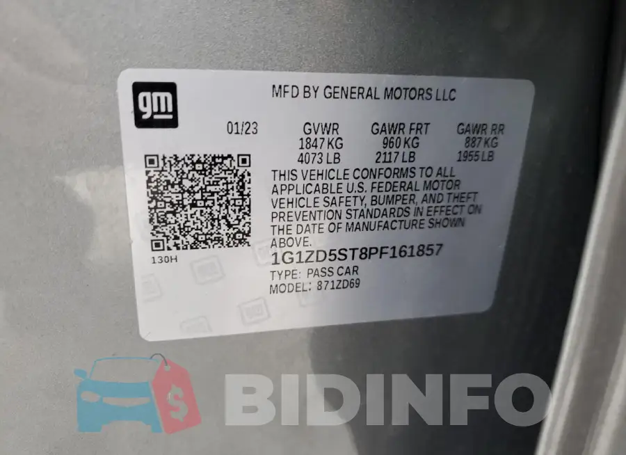1G1ZD5ST8PF161857 Photo# 13