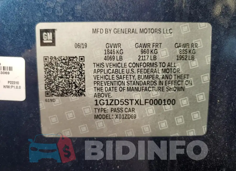1G1ZD5STXLF000100 Photo# 12