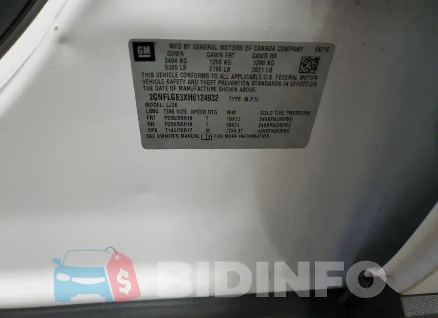 2GNFLGE3XH6124932 Photo# 13