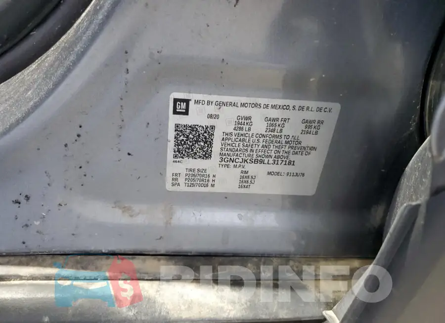 3GNCJKSB9LL317181 Photo# 13