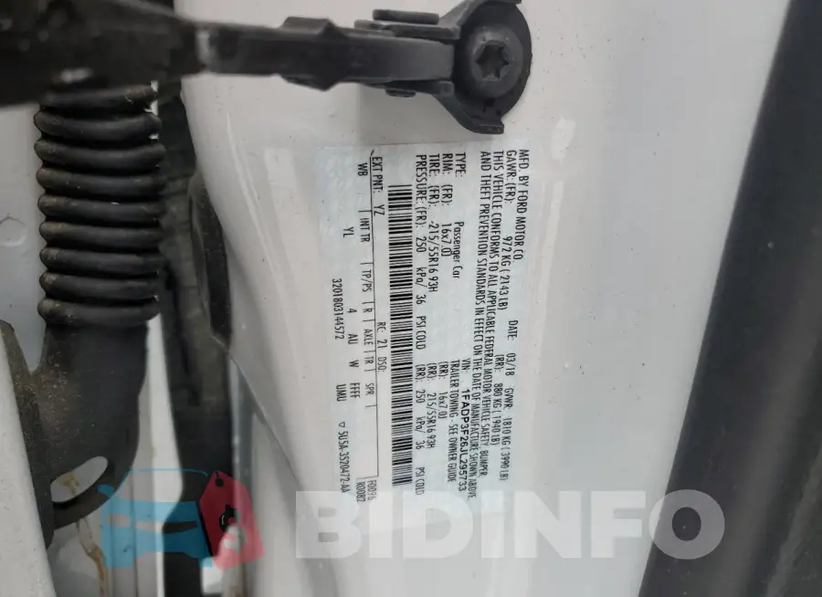 1FADP3F26JL295733 Photo# 12