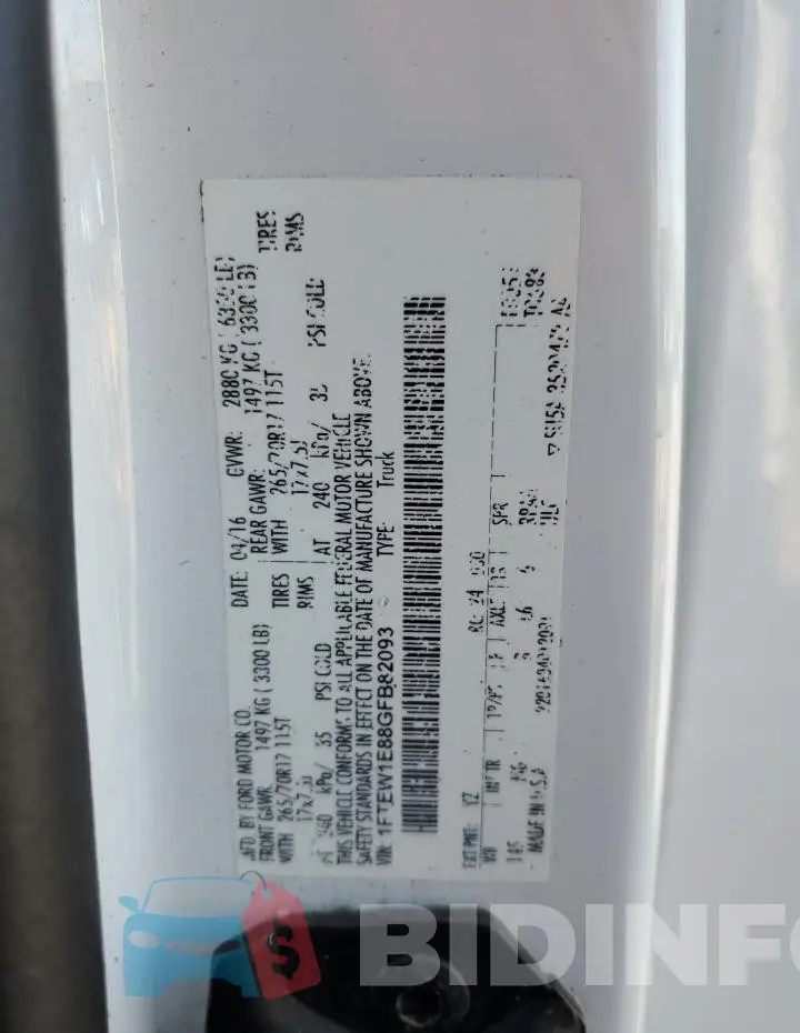 1FTEW1E88GFB82093 Photo# 13