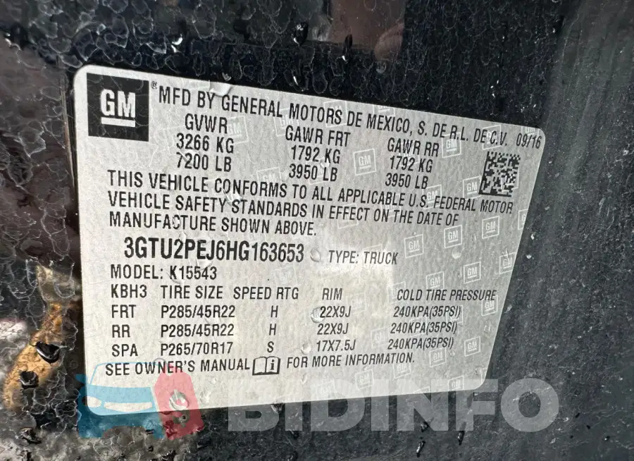3GTU2PEJ6HG163653 Photo# 10
