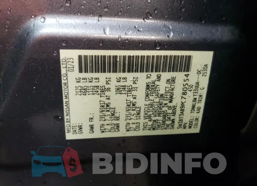 5N1BT3AB9PC780554 Photo# 13