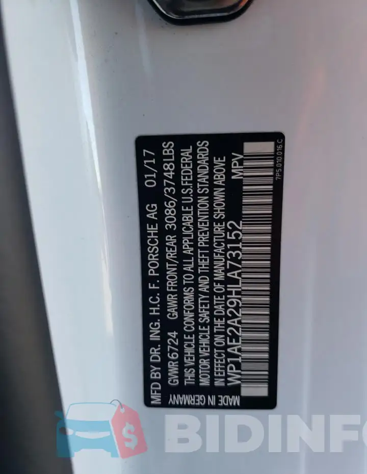 WP1AE2A29HLA73152 Photo# 14