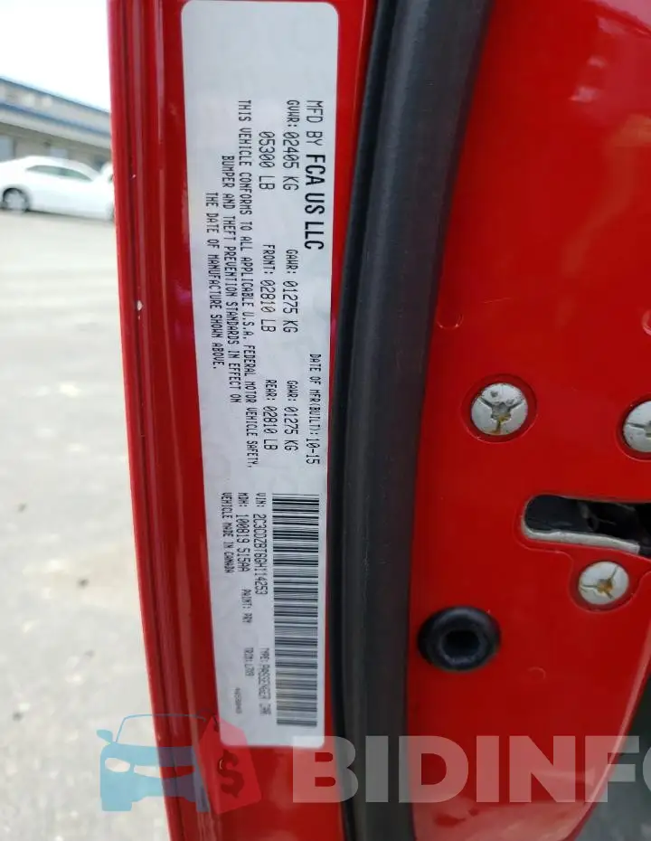 2C3CDZBT6GH114253 Photo# 13
