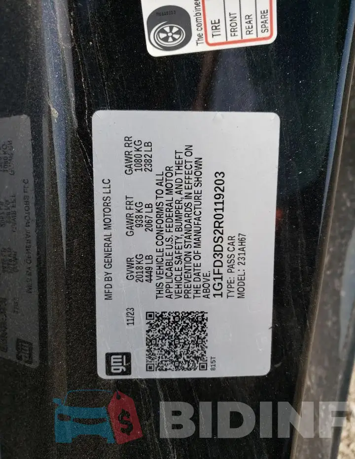 1G1FD3DS2R0119203 Photo# 12