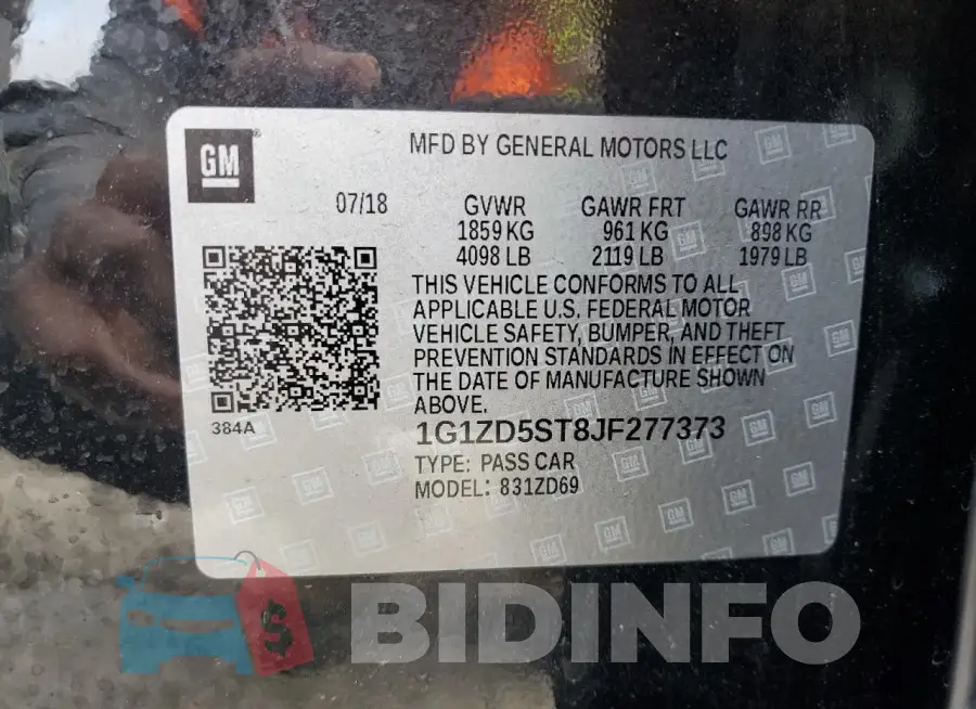 1G1ZD5ST8JF277373 Photo# 12