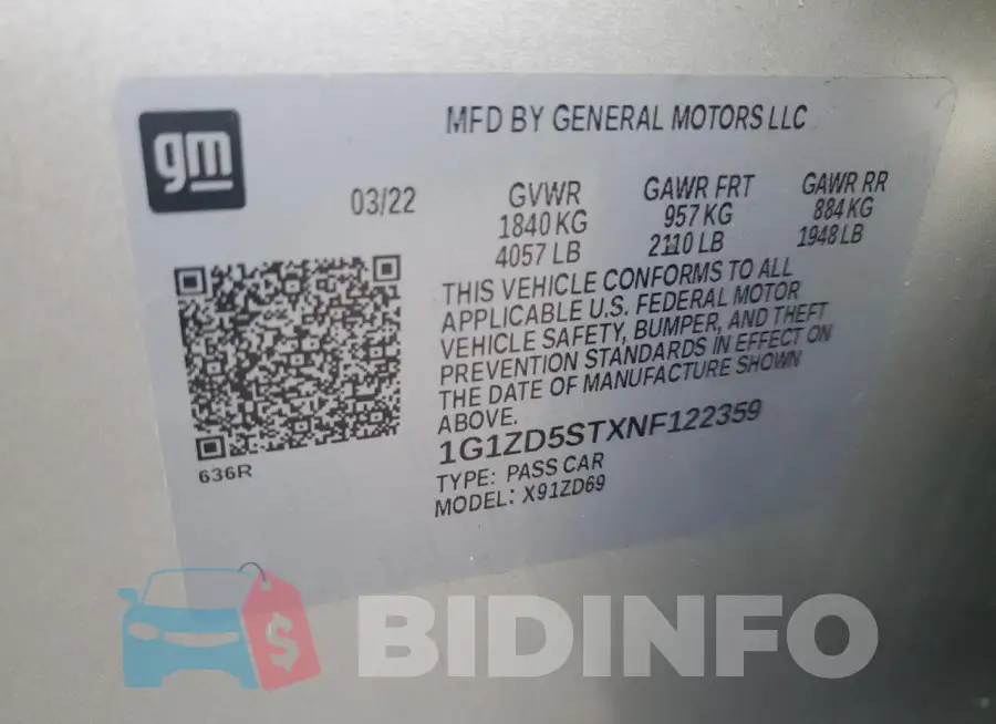 1G1ZD5STXNF122359 Photo# 13