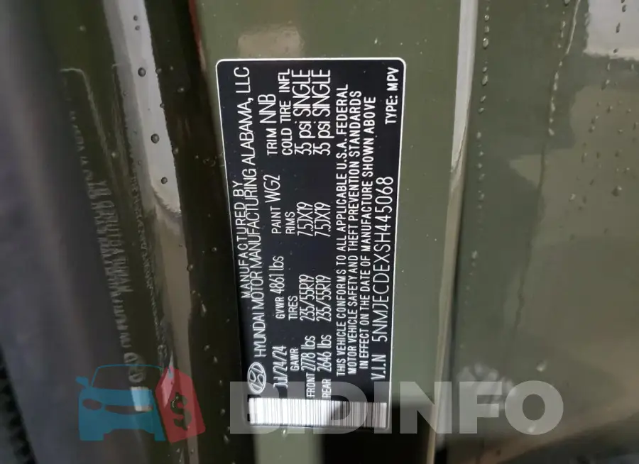 5NMJECDEXSH445068 Photo# 14