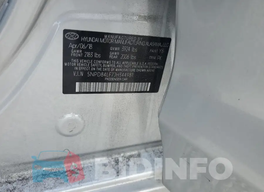 5NPD84LF7JH344981 Photo# 12