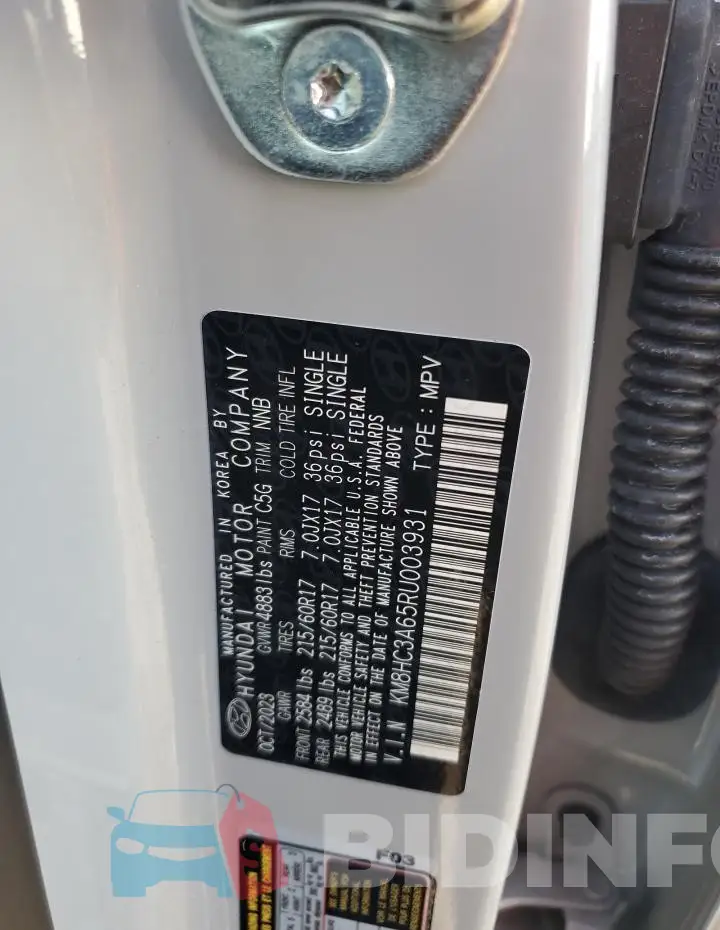 KM8HC3A65RU003931 Photo# 13