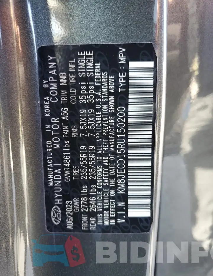 KM8JECD15RU150200 Photo# 12