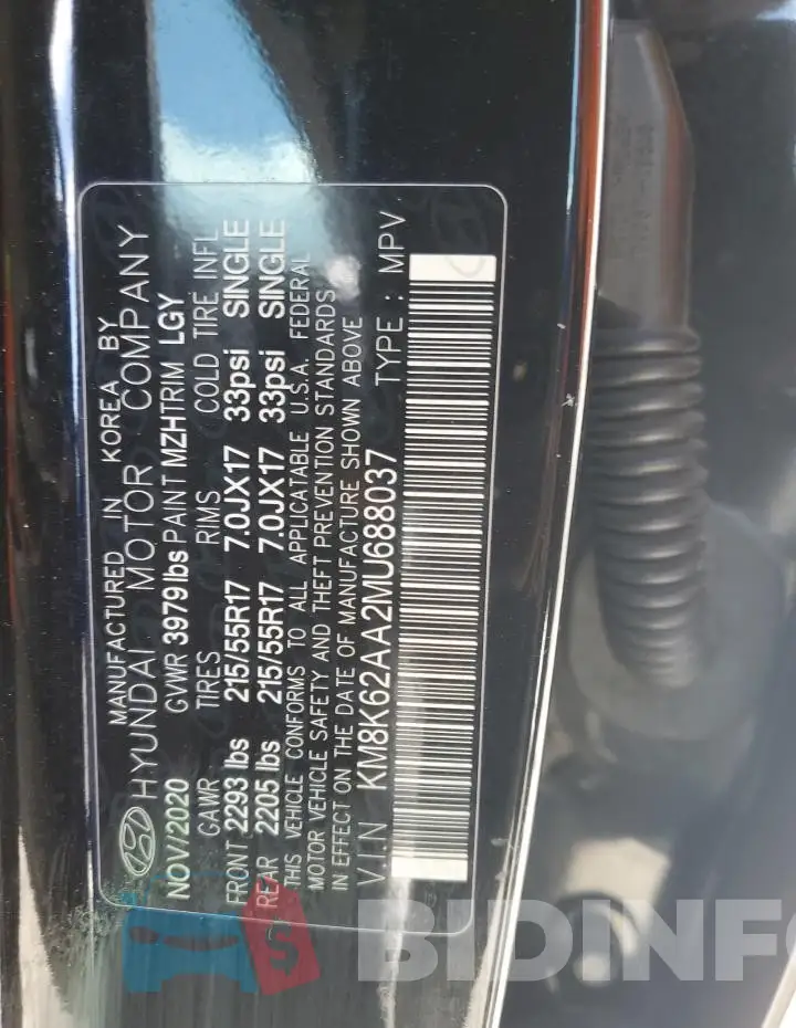 KM8K62AA2MU688037 Photo# 14