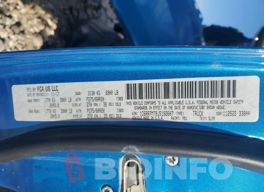 1C6RR7MT9JS192607 Photo# 12