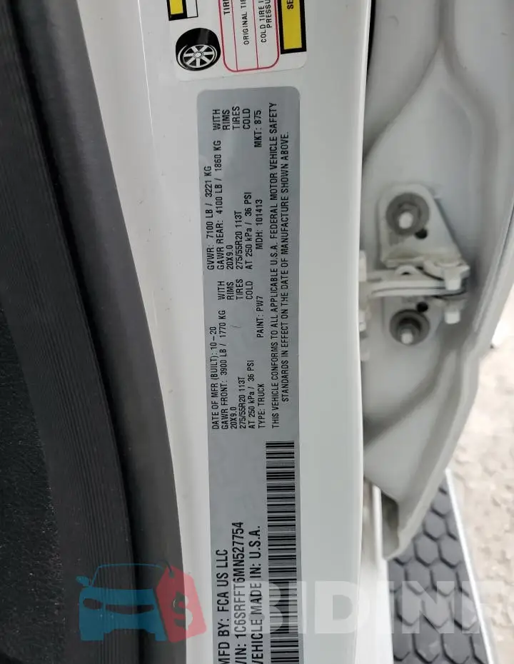 1C6SRFFT6MN527754 Photo# 13