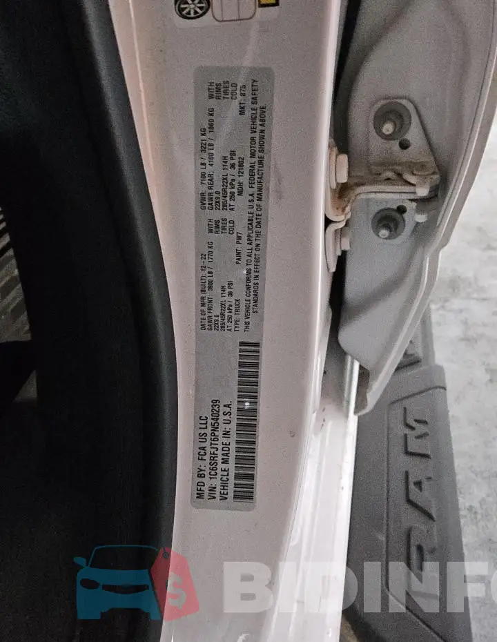 1C6SRFJT6PN540239 Photo# 14