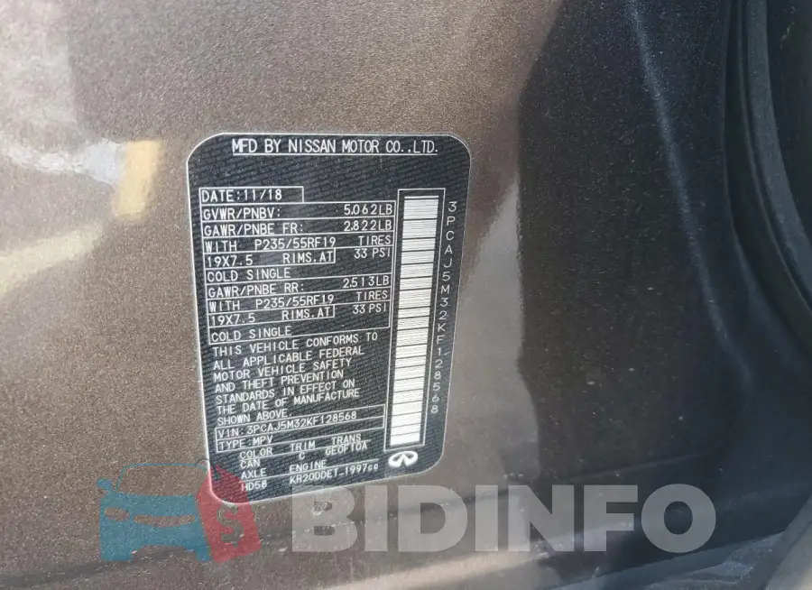 3PCAJ5M32KF128568 Photo# 13