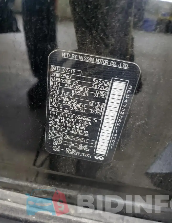3PCAJ5M33KF145041 Photo# 13
