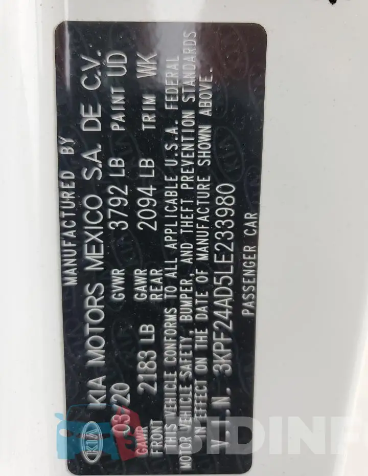 3KPF24AD5LE233980 Photo# 12