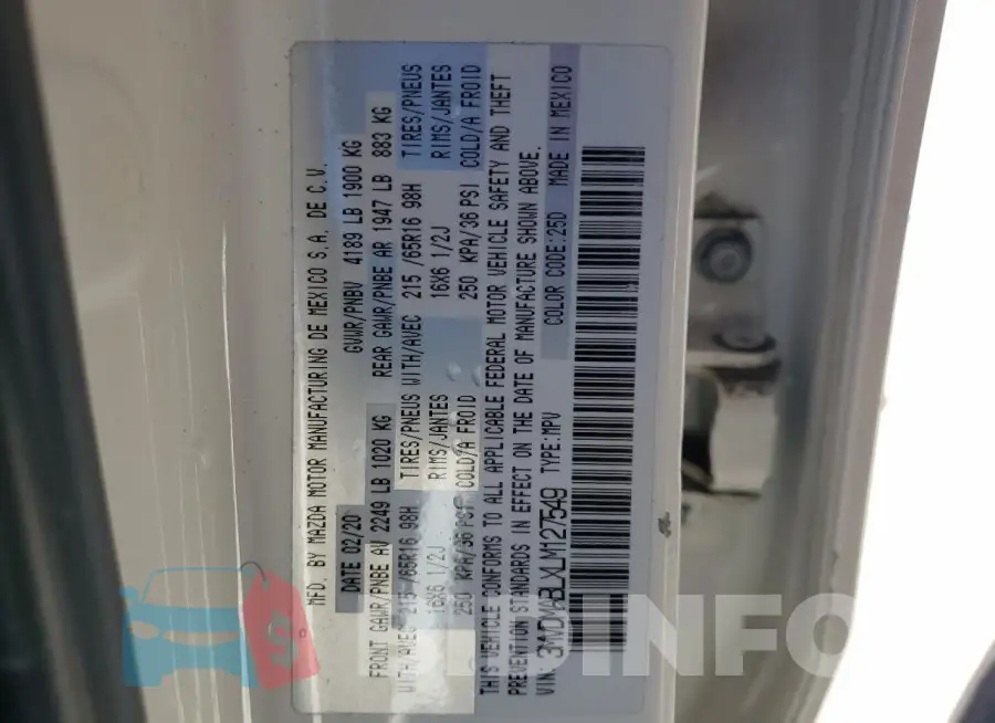 3MVDMABLXLM127549 Photo# 13