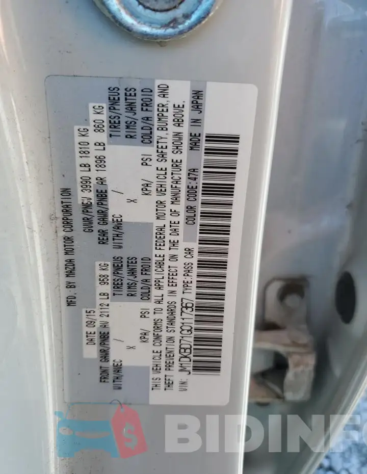 JM1DKBD71G0117367 Photo# 14