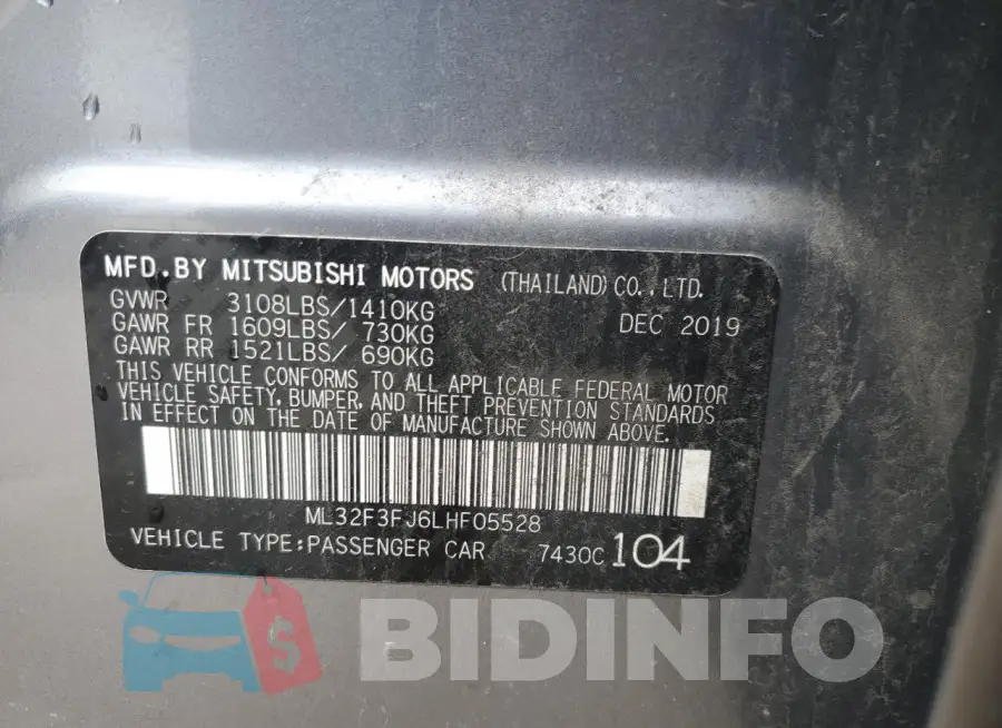 ML32F3FJ6LHF05528 Photo# 13