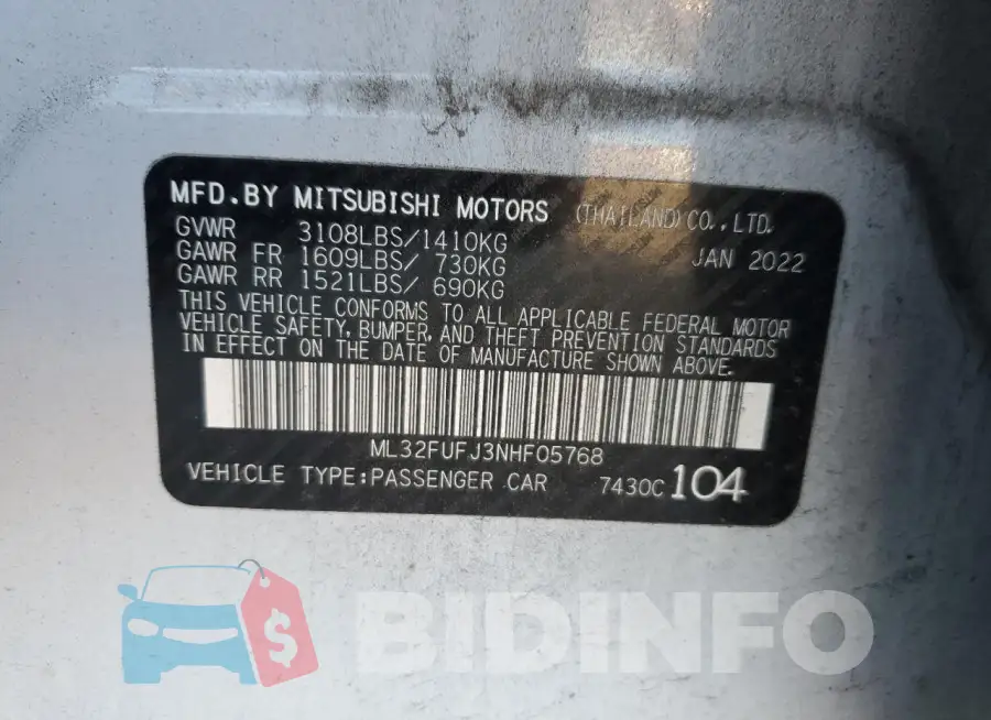 ML32FUFJ3NHF05768 Photo# 12