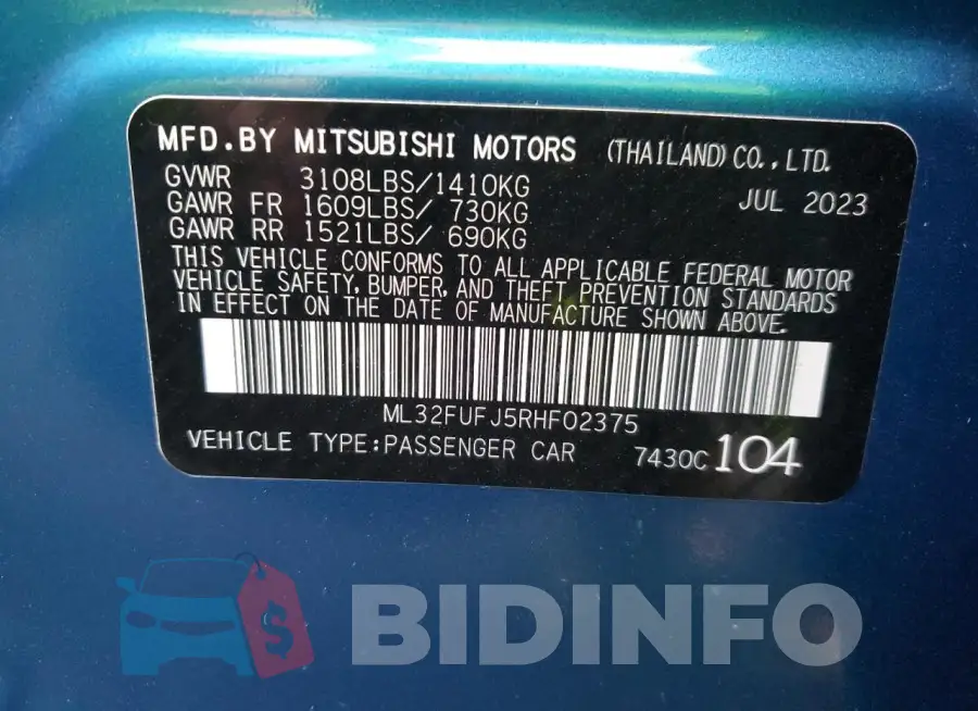 ML32FUFJ5RHF02375 Photo# 12