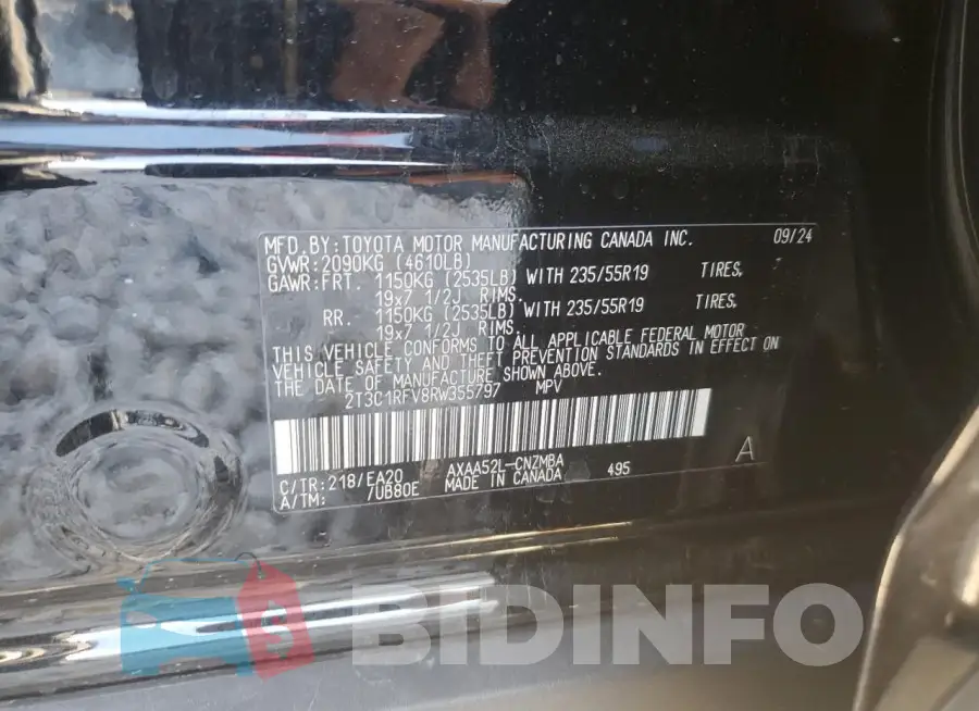 2T3C1RFV8RW355797 Photo# 14