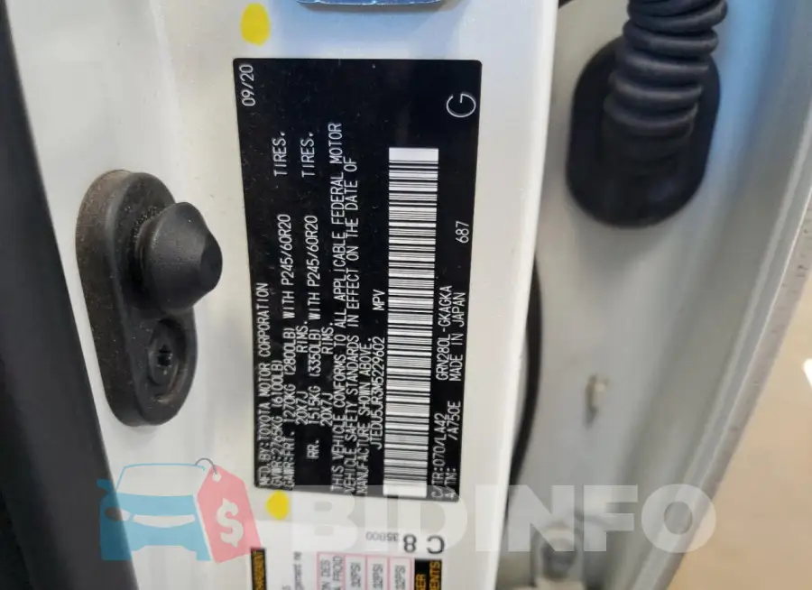 JTEDU5JR3M5229602 Photo# 13