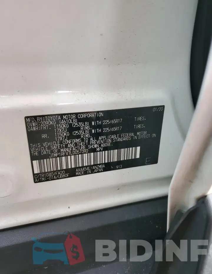JTMP1RFV7LD057392 Photo# 12