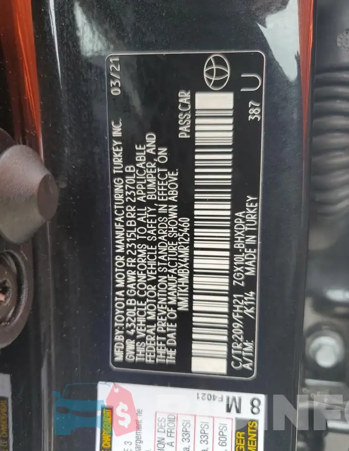 NMTKHMBX4MR125460 Photo# 12