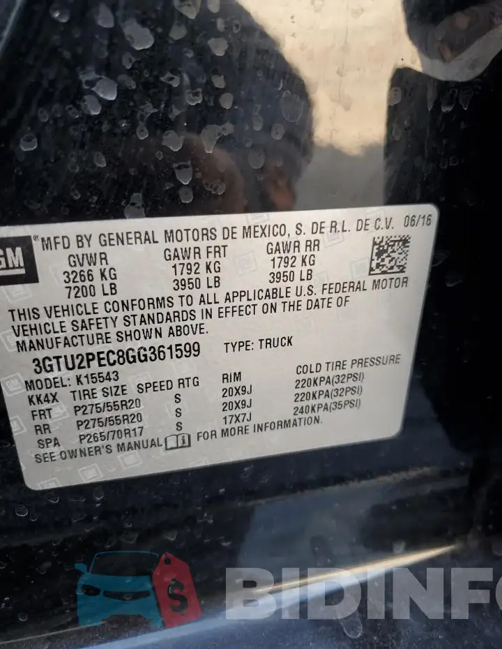 3GTU2PEC8GG361599 Photo# 13