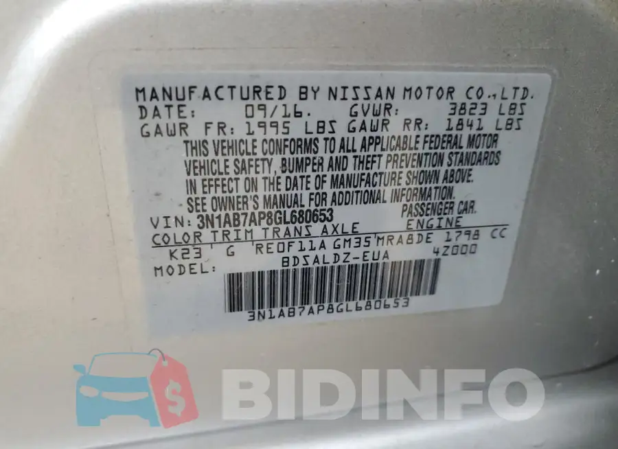 3N1AB7AP8GL680653 Photo# 12